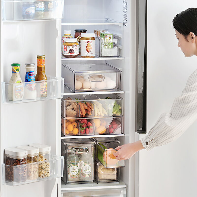 冰箱收納盒抽屜式廚房冷凍食品雞蛋多層收納盒蔬菜水果專用保鮮盒