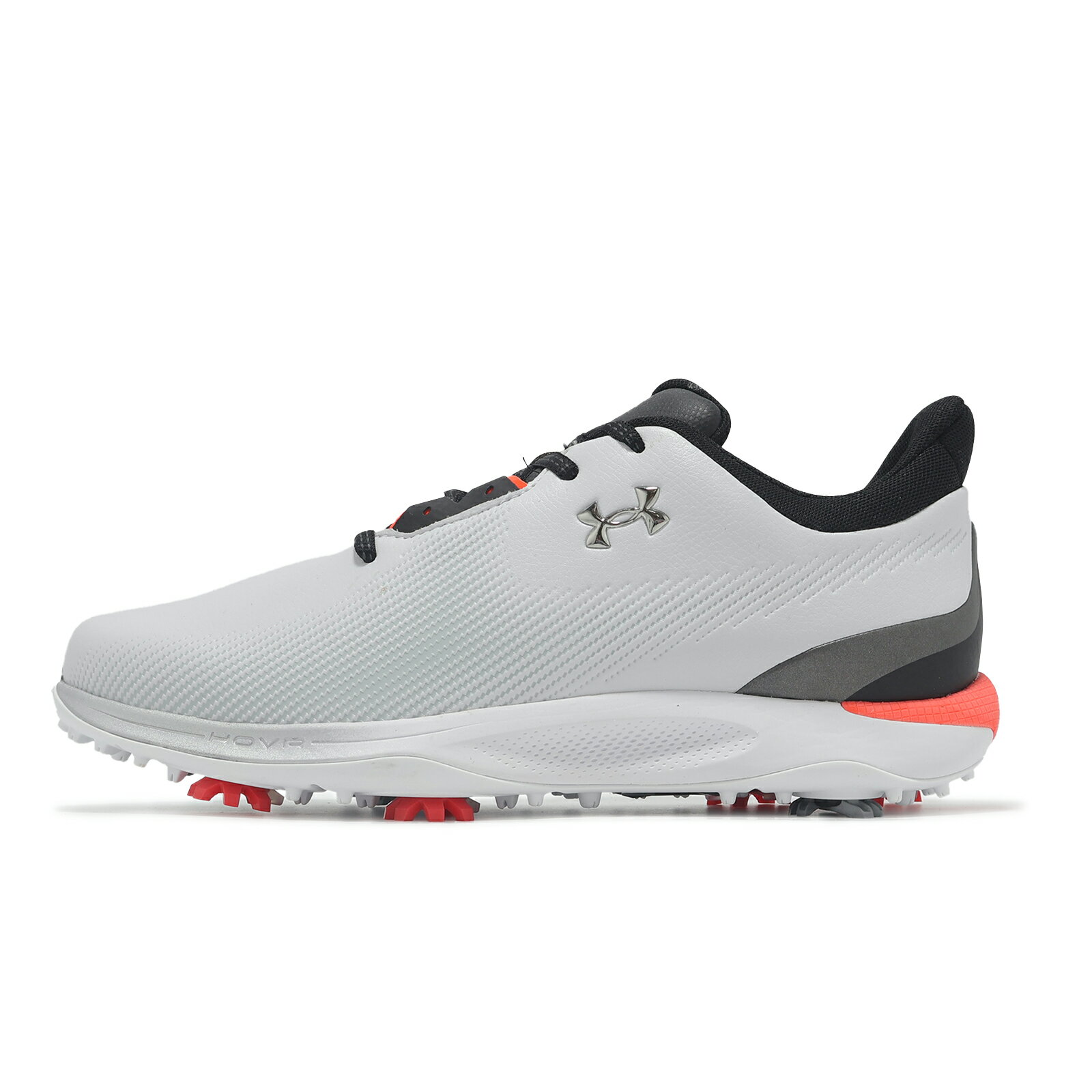 Under Armour UA 高爾夫球鞋 Drive Fade 男鞋 寬楦 白 黑 防水鞋面 緩衝 支撐 運動鞋 UA