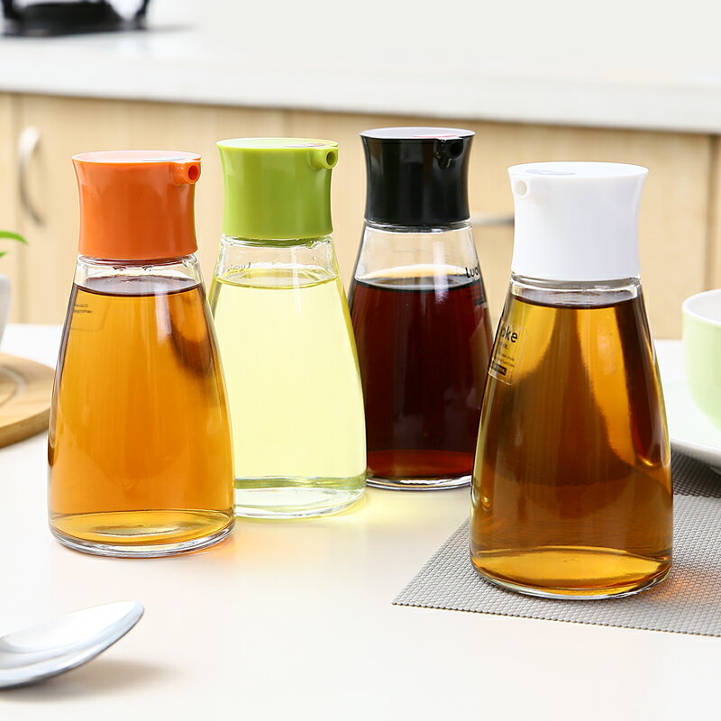 醬油小瓶玻璃油瓶商用家用飯店用廚房油壺醋瓶子調料調味分裝便攜