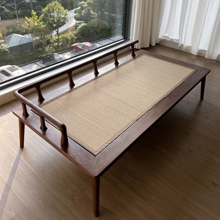 新中式羅漢床現代簡約榆木貴妃蹋禪意沙發客廳床榻陽臺休閑沙發床 YJ/101 免運 快速出貨