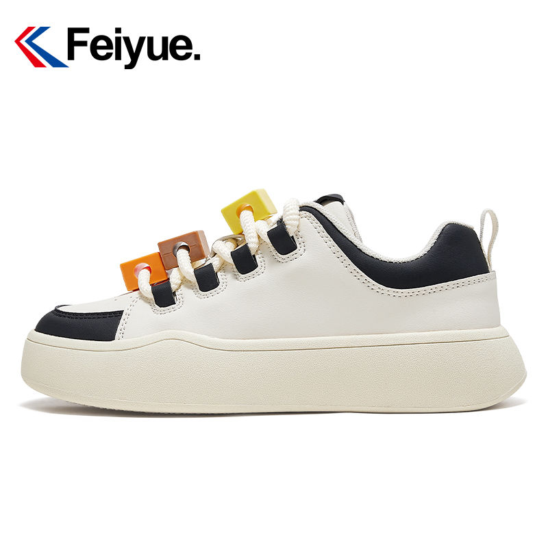 【元素運動】Feiyue/飛躍運動休閑鞋女鞋2024秋季新款高顏值厚底耐磨板鞋