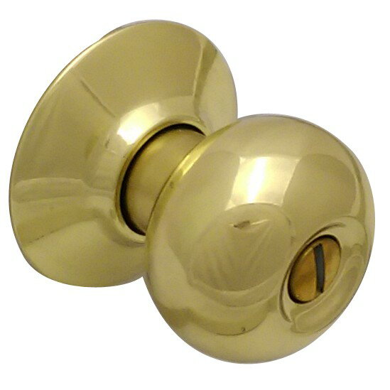 廣安牌喇叭鎖 C9710 裝置距離60mm無鑰匙(金色)浴室鎖 廁所用 木門 塑鋼門用