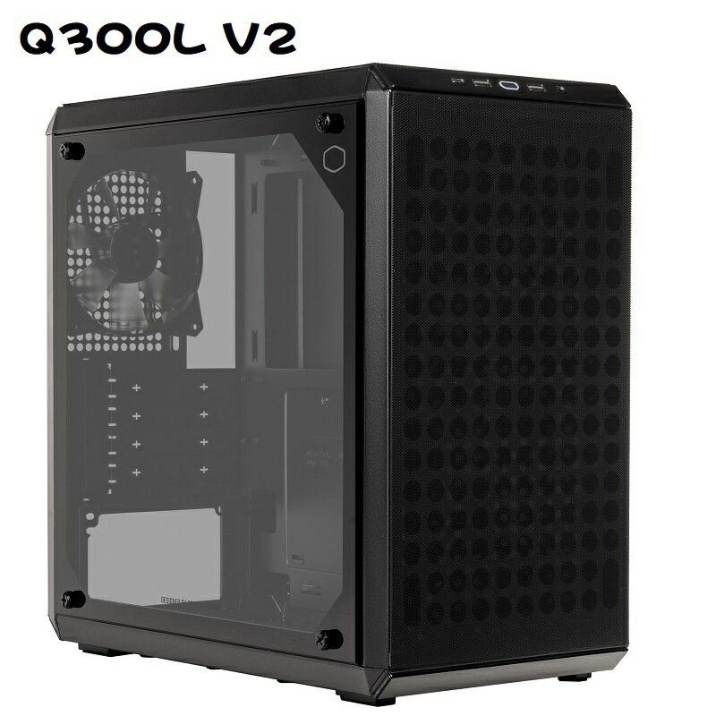 【最高現折268】CoolerMaster 酷碼 Q300L V2 迷你塔式電腦機殼/Q300LV2-KGNN-S00