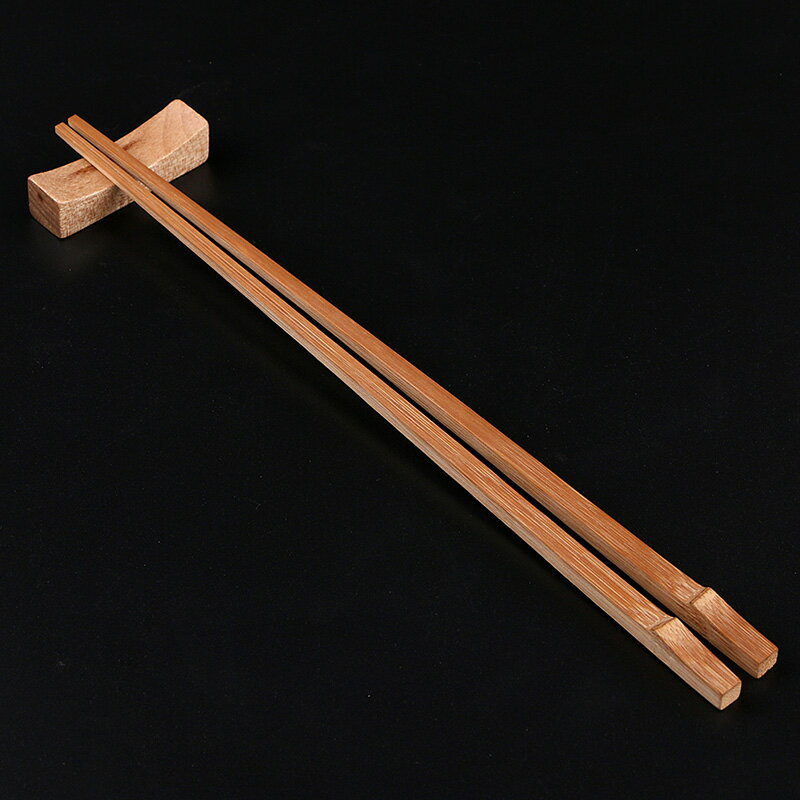 竹鄉 手工 竹筷子 天然 無漆 無蠟 竹節竹筷 帶竹架套裝 餐具用品
