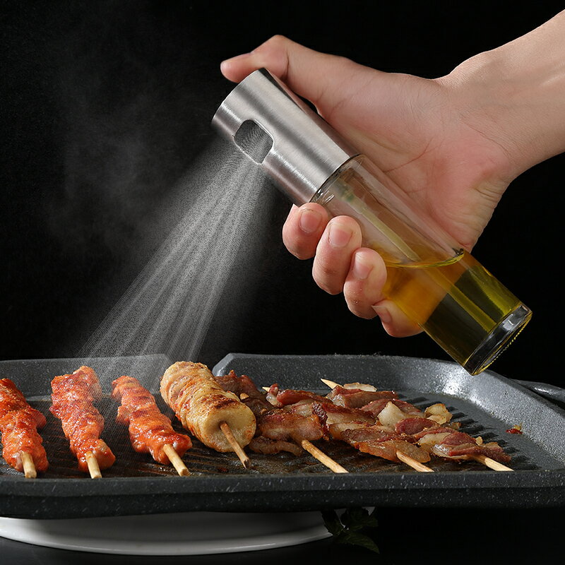 噴油瓶噴霧氣壓式燒烤噴油壺健身廚房食用油噴霧橄欖油噴霧控油壺