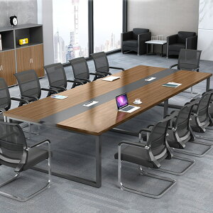 簡約現代長方形條會議桌會議室接待辦公培訓桌子洽談會議桌職員工