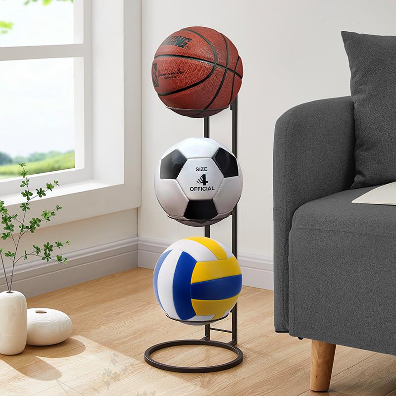 新款穩固加粗籃球收納架三層球類置物架家用兒童學生足球架展示架