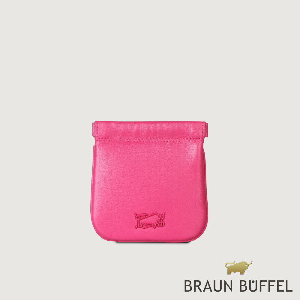 【BRAUN BUFFEL 德國小金牛】台灣總代理 朋馬氏 萬用包-亮粉紅色/BF825-710-LP