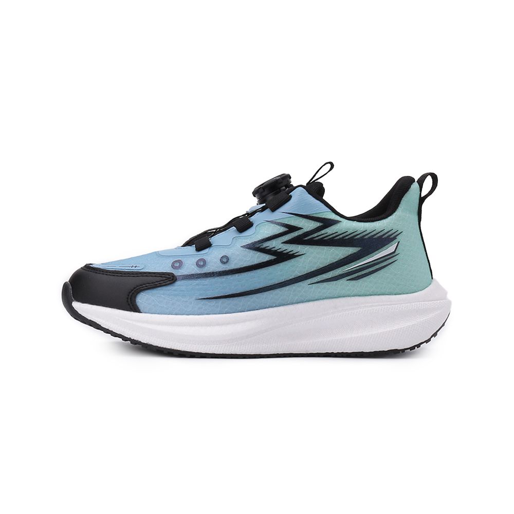 COMBAT 輕量旋鈕透氣運動鞋 藍 大童鞋