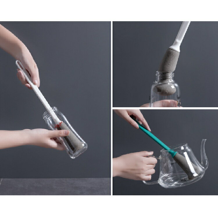 ✨台灣現貨📦 刷杯子神器 超長柄無死角 奶瓶刷 長杯刷30.5cm  刷杯子刷子 刷杯海綿 #丹丹悅生活 1