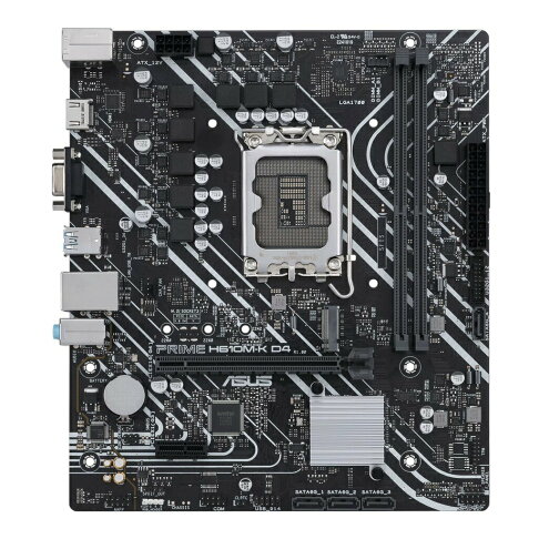 ASUS 華碩 PRIME H610M-K D4-CSM 主機板 1700腳位 M-ATX 主機板 3