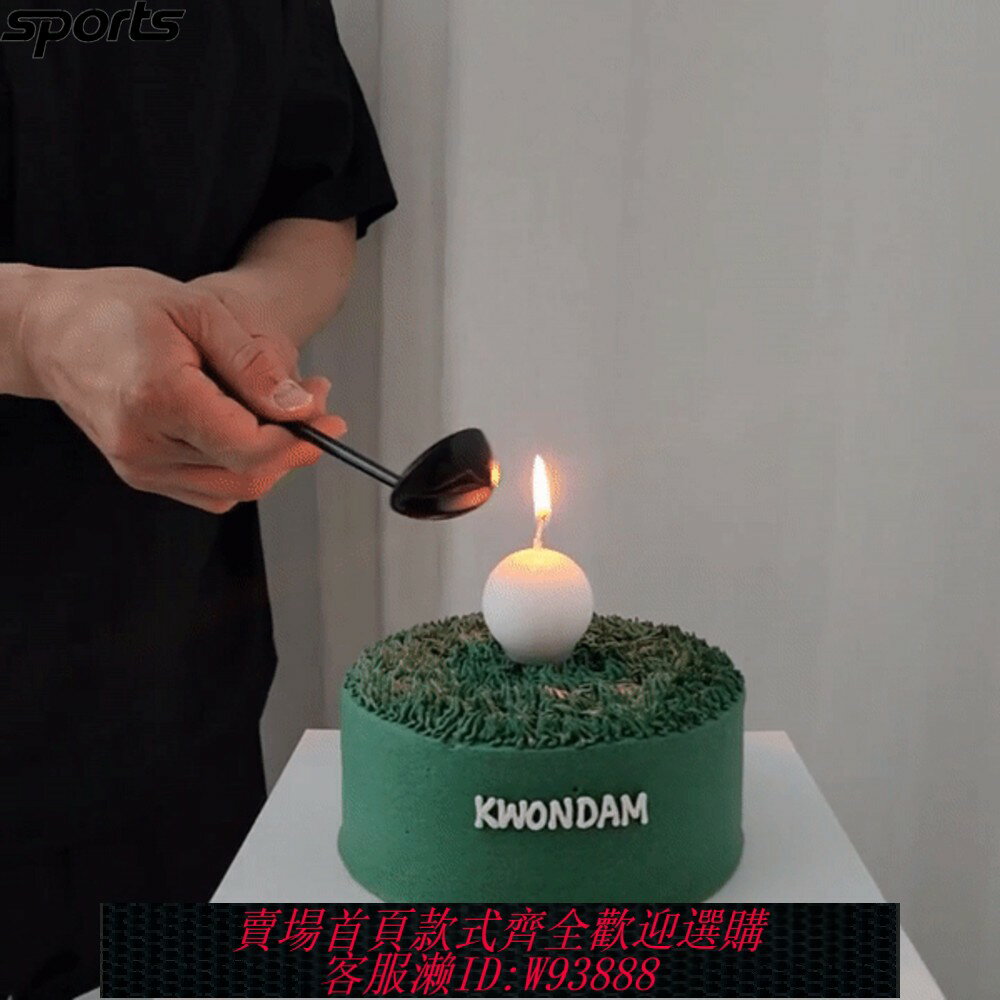 {臺灣公司貨 可打統編}韓國代購高爾夫裝備配飾24年ins潮款紀念品GOLF立體造型蠟燭掛件