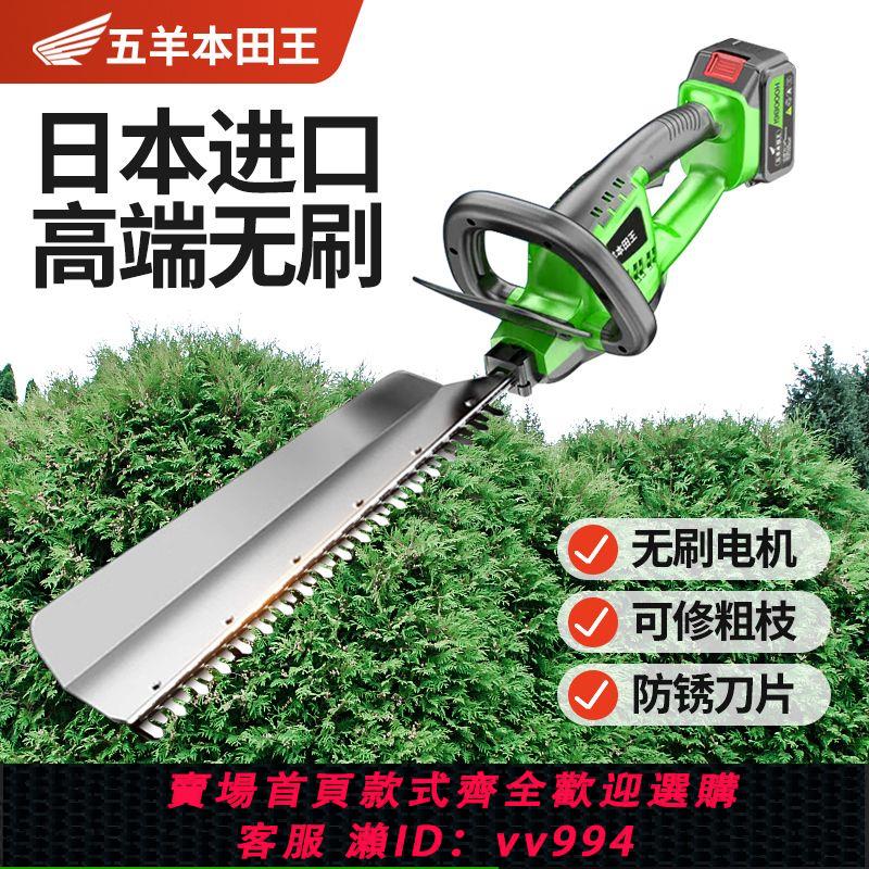 {公司貨 最低價}進口電動綠籬機充電式採茶葉茶樹修枝剪綠化鋰電籬笆剪園林修剪機