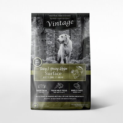 【Vintage 凡諦斯】無穀海陸全餐 全齡犬 天然烘培糧 火雞肉+鯡魚 犬飼料 犬糧 鮮肉寵物糧_5LB