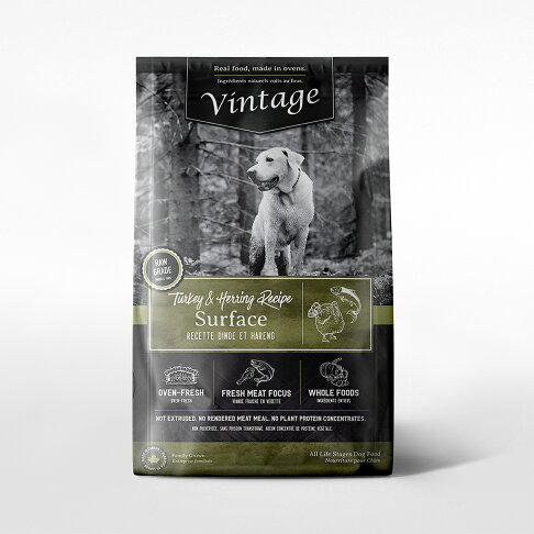 【Vintage 凡諦斯】無穀海陸全餐 全齡犬 天然烘培糧 火雞肉+鯡魚 犬飼料 犬糧 鮮肉寵物糧_20LB 0