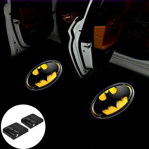 【汽車通用】2個一組 蝙蝠俠 汽車迎賓燈 車門改裝鐳射投影燈 專用LED車門鐳射氛圍燈 免接線開門照地燈