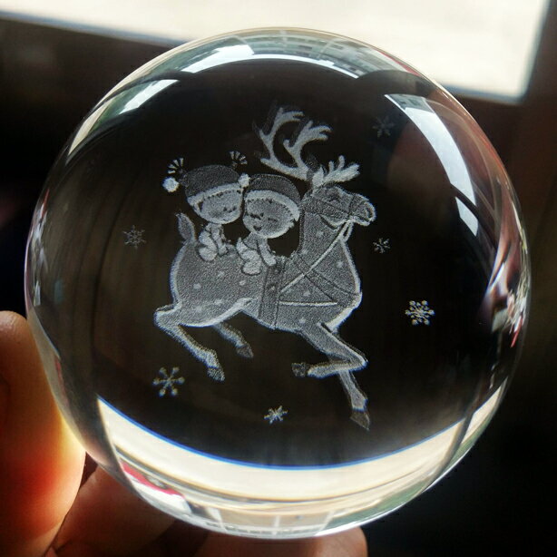 圣誕節卡通創意家居裝飾擺件水晶球送女孩小破孩生日禮物平安夜