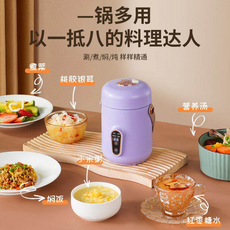 智慧小電燉鍋煮粥神器家用多功能迷你便攜式燉煮鍋煲湯熬粥電燉杯「限時特惠」