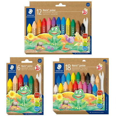 STAEDTLER施德樓MS224超寬兒童六角蠟筆6色/12色/18色【九乘九購物網】