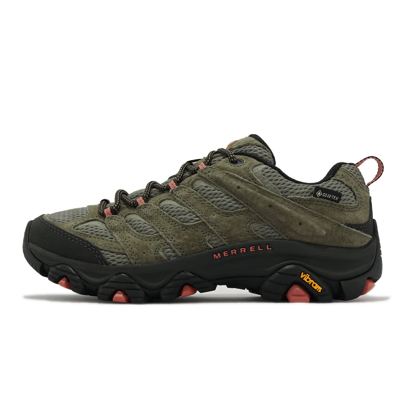 Merrell 登山鞋 Moab 3 GTX 女鞋 綠 黑 防水 黃金大底 越野 郊山 戶外