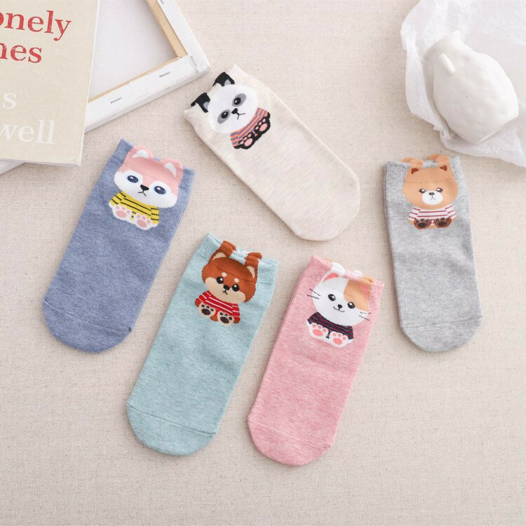 ✨台灣現貨📦 日系立體全棉少女短襪 / 船型襪 #丹丹悅生活 2