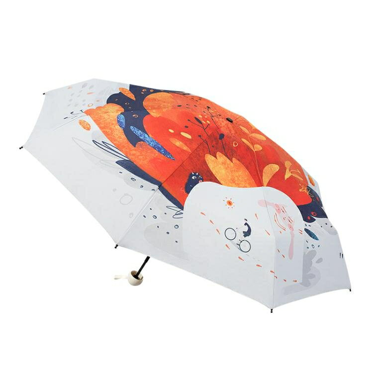 【折傘】太陽傘防曬防紫外線小巧便攜五摺疊口袋遮陽傘女晴雨兩用膠囊雨傘 交換禮物