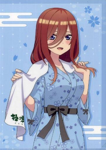 中野三玖A4檔案夾館內穿著Ver.電影五等分的新娘×極樂浴池RAKU SPA治癒500~五人五色的極樂~