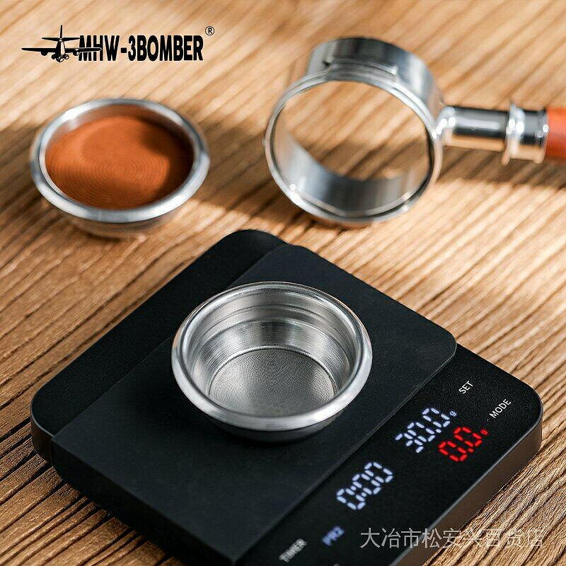 （咖啡用品與配件）MHW-3BOMBER轟炸機BEP蝴蝶粉碗 雙層精密粉碗58mm 意式咖啡機配件 tiE