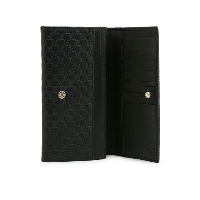 精選★GUCCI GUCCI SIMA 牛皮壓紋扣式長夾黑色(預購)449396~【春季女王節 心動優惠 送禮首選★菲尼斯 國際精品3折起】 2