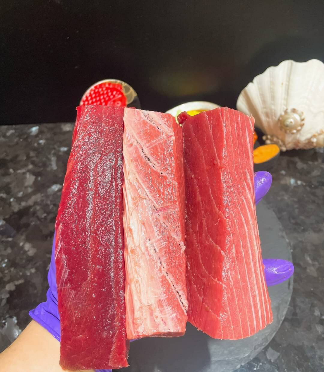 【天天來海鮮】黑鮪魚/生魚片/三角/赤身/皮油200克/條