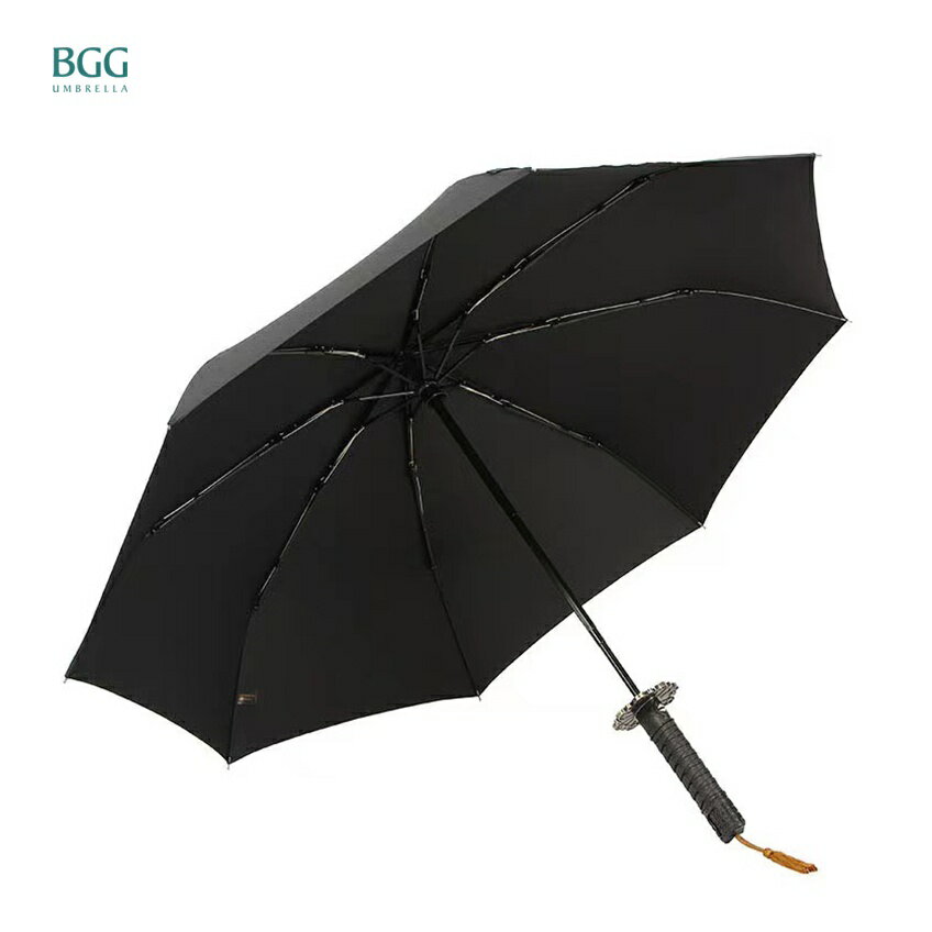 【BGG Umbrella】武士傘(自動折疊傘) | 武士刀造型 超撥水傘布 自動開收傘 抗風骨架 一鍵自開收 7