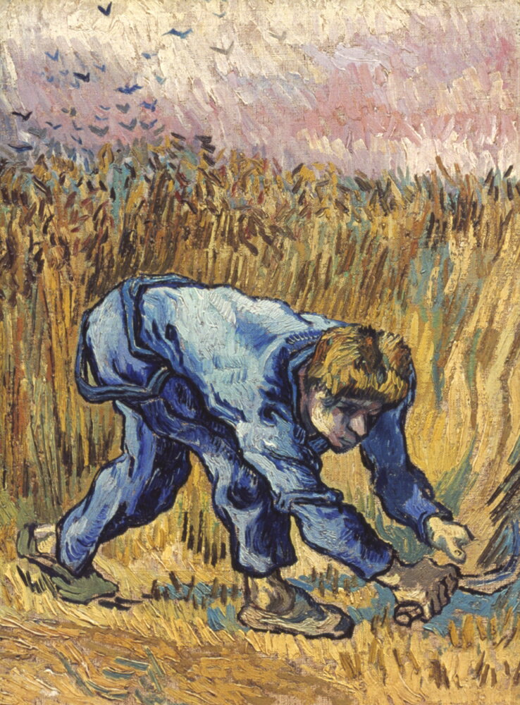 Posterazzi: Van Gogh The Reaper 1889 Noil On Canvas 1889 By Vincent Van ...