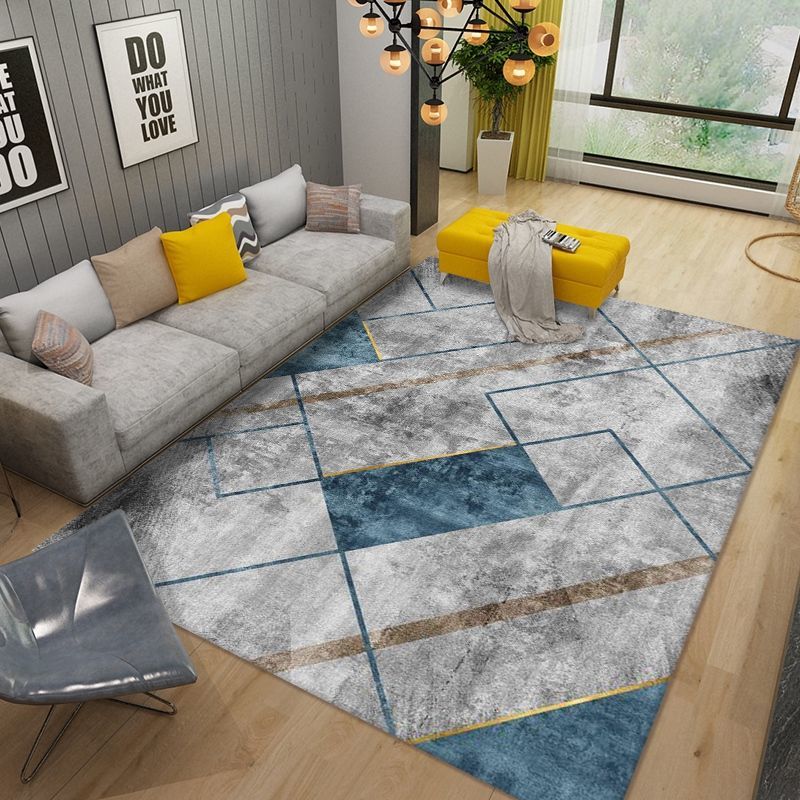 簡約現代幾何北歐風客廳家用大尺寸地毯