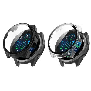 【PC+鋼化玻璃一體錶殼】Garmin Forerunner 965 全包 手錶 保護殼 硬殼