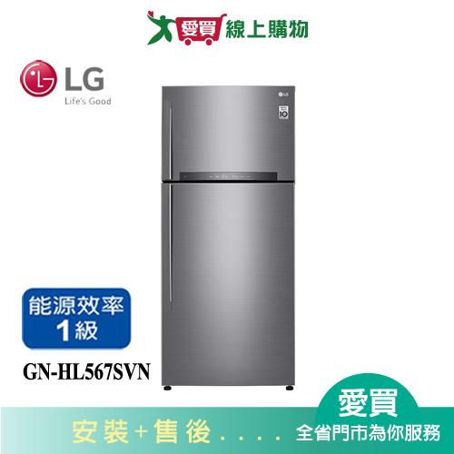 LG樂金525L變頻雙門冰箱GN-HL567SVN_含配送+安裝【愛買】