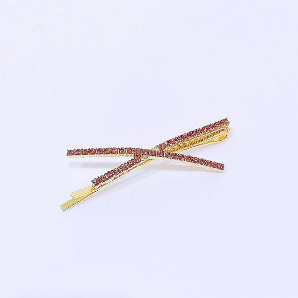 現貨專區｜交叉亮鑽紫鑽平夾-紫(B-uxp37-pu)｜送禮精選店家★Reyna jewelry 女王飾品