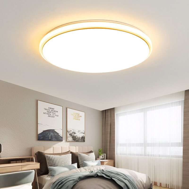 led吸頂燈圓形現代簡約臥室客廳燈飾廚房衛生間陽臺過道走廊燈具