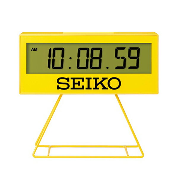 日本代購 SEIKO SQ817Y 比賽計時鐘造型 多功能 電子鐘 時鐘 掛置兩用 鬧鐘 競賽 計時 碼錶 日曆