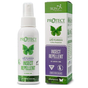 【躍獅線上】紐西蘭Skin Technology Protect 20%派卡瑞丁 瑞斌長效噴霧防蚊液(花香) 100ml