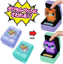 日本 TAKARA TOMY 立體投影 電子寵物機 Cubits 觸控互動 小遊戲 15種角色 畫素風 電子雞