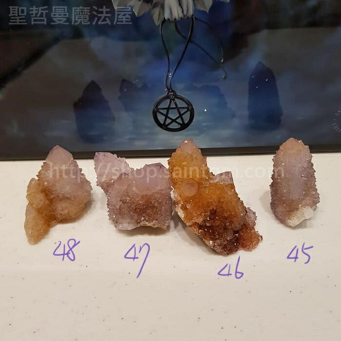 【土桑展精選寶物】仙人掌水晶191204~45-48號(Cactus Quartz) ~南非