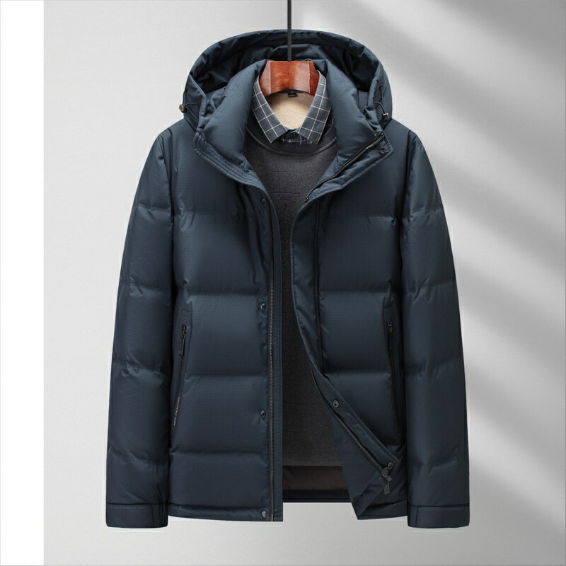 【巴黎精品】現貨+預購 真羽絨90%鴨絨羽絨外套羽絨衣夾克-保暖柔軟貼心禦寒可靠男外套4色a1ix79