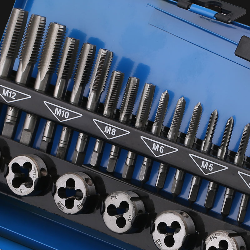 合金鋼絲錐板牙五金工具手用絲攻扳手板牙絞手架公制絲攻組合套裝 3