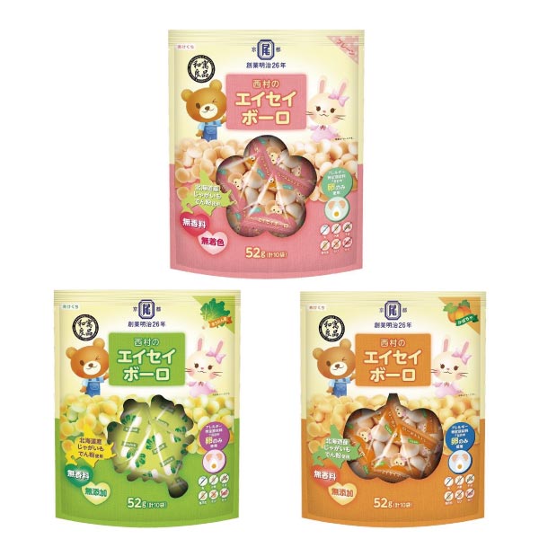 日本 和寓良品 京都西村本舖蛋酥(52g)|幼兒餅乾(3款可選)