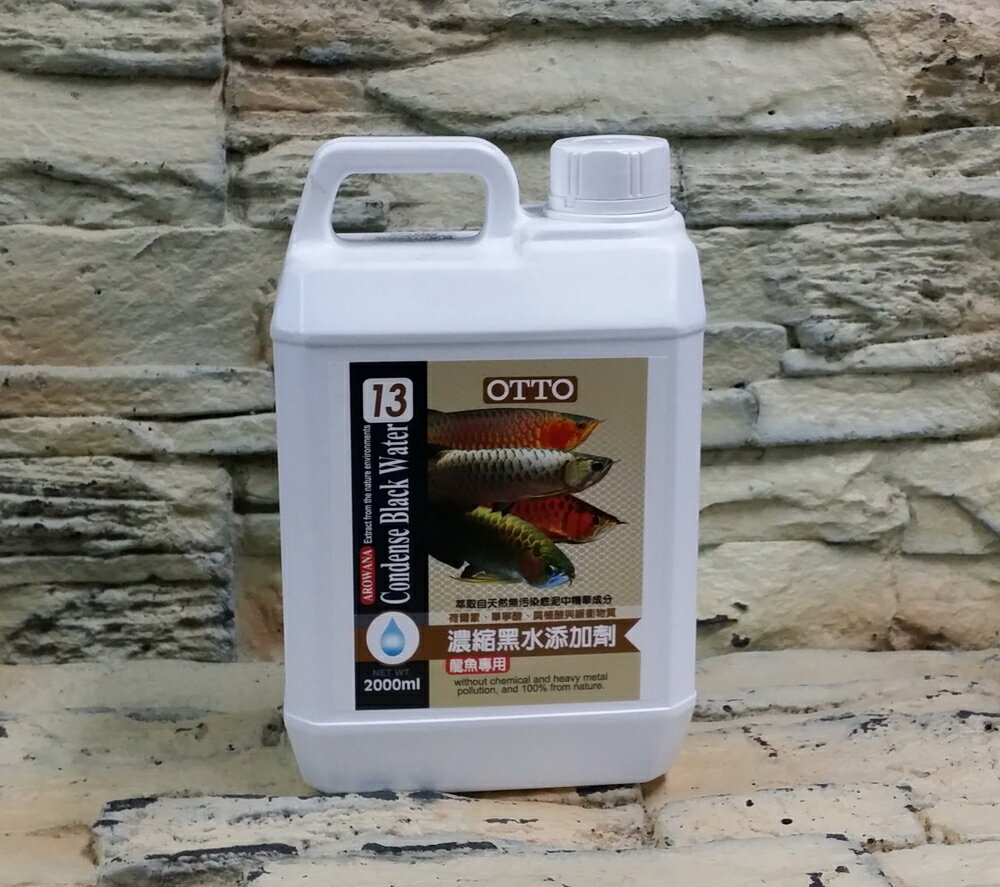 【西高地水族坊】OTTO奧圖 龍魚專用濃縮黑水營養添加劑(2L)