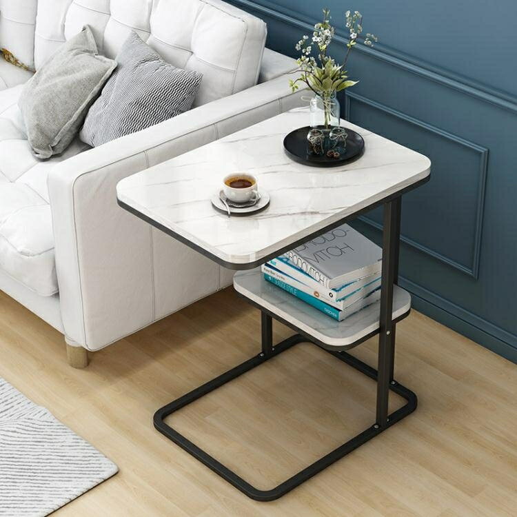 小茶幾現代簡約客廳沙發邊櫃桌子網紅創意家用輕奢角幾可移動邊幾 曼慕