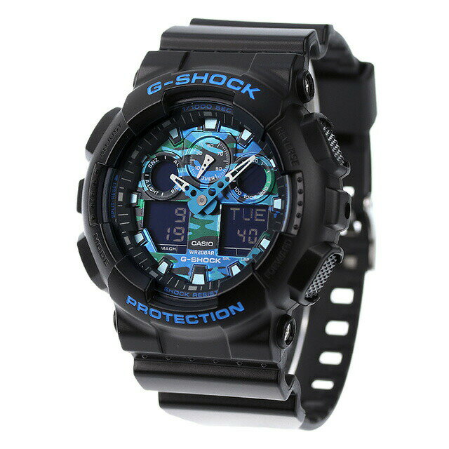 G-SHOCK GA-100CB-1ADR ブルーブラック黒CASIO カシオ手錶品牌男錶男用