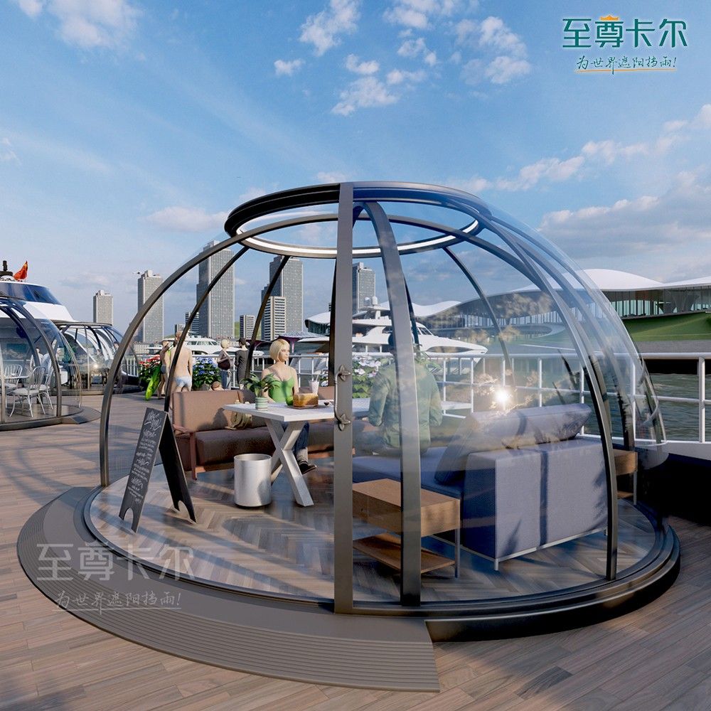 熱賣款？帳篷 大型帳篷 戶外帳篷 雙人帳篷 戶外家庭星空房移動餐廳民宿家用陽光房庭院防曬防凍帳篷加厚防雨【限時減免】【八折優惠】【可開發票】