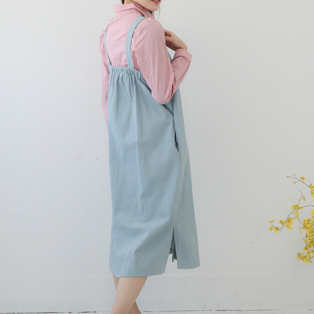 Pink Outlet*小清新棉質吊帶裙/洋裝 (2色) U2101SD｜母親節感恩慶►滿額折200↘全館499免運 1
