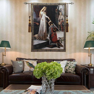 精美比利時掛毯 復古騎士系列壁毯 布藝提花掛毯畫 歐式墻壁飾品